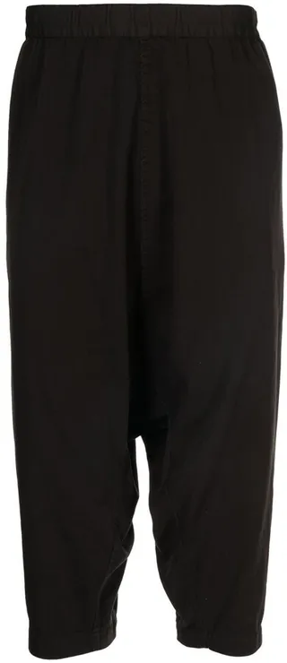 Drop-Crotch Cropped Trousers