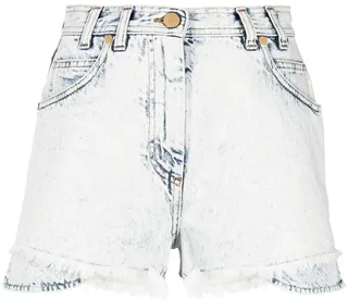 Layered Denim Shorts