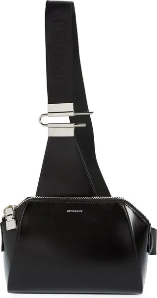 Small Antigona Leather Crossbody Bag