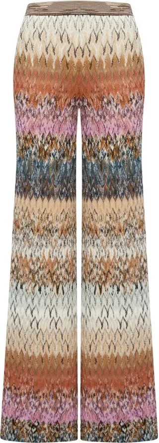 Missoni Straight-Leg Striped Knitted Trousers