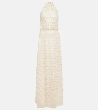 Maisie halterneck maxi dress