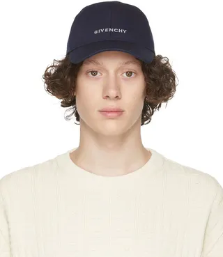 Givenchy Navy Logo Cap