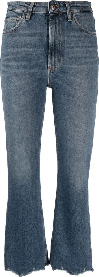 High-Rise Bootcut Jeans