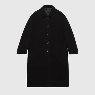 Reversible GG wool coat