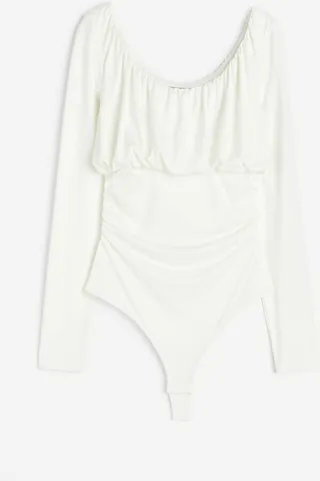 Gathered Thong Bodysuit
