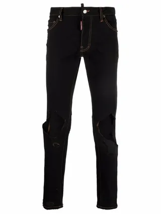 Distressed-Effect Jeans