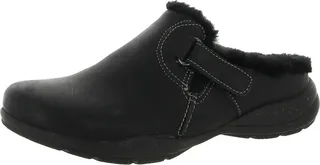 Womens Faux Fur Lined Flat Clogs