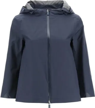 Herno Zip-Up Long-Sleeved Cropped Jacket