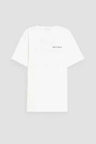 Printed cotton-jersey t-shirt