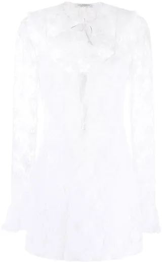 Ruffled Lace Minidress