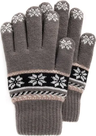 MUK LUKS Lined Touchscreen Gloves-Shadow OS
