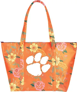 Women's Clemson Tigers Floral Weekender Tote Bag