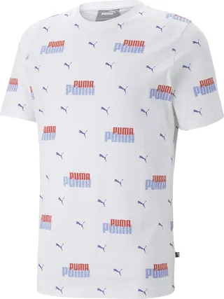 Puma Men's Allover Logo-Print Short-Sleeve T-Shirt