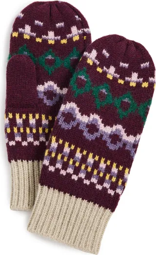 Tory Burch Fair Isle Mittens