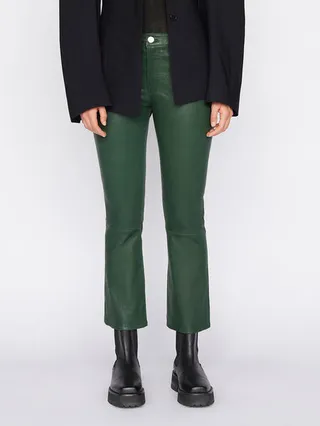 Leather Le Crop Mini Boot Pine