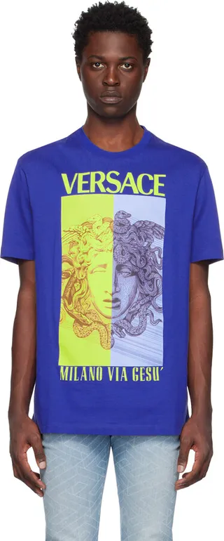 Versace Blue Medusa T-Shirt