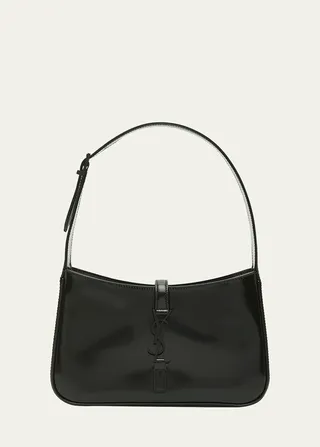 Le 5 A 7 Patent Leather Hobo Shoulder Bag