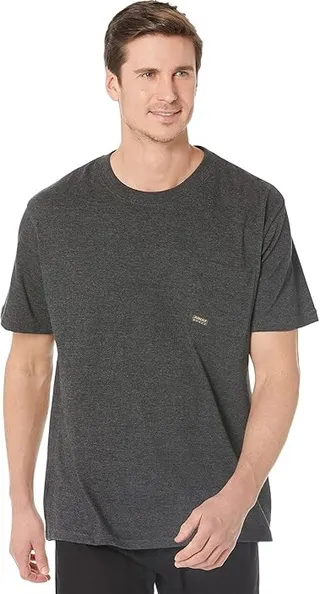 Ariat Rebar Cotton Strong Dog Tags T-Shirt (Charcoal Heather) Men's Clothing