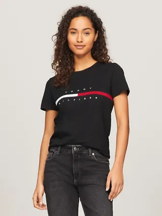 Flag Stripe Logo T-Shirt