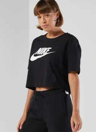Essential Futura Icon Cropped T-Shirt