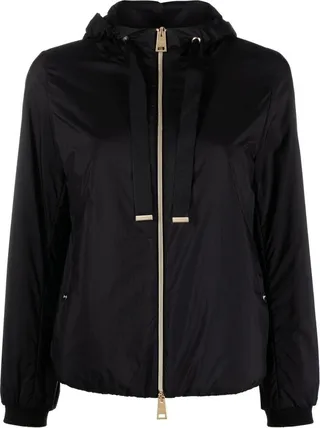 Drawstring-Fastening Jacket