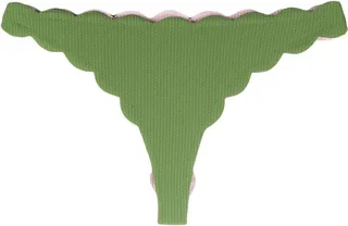Antibes scallop-edge bikini bottoms