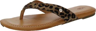 Tuolumne Womens Calf Hair Slip-On Flip-Flops