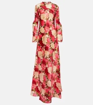 Wonderland floral silk gown