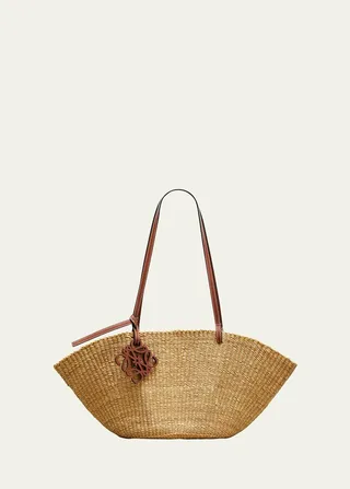 Shell Straw Basket Small Tote Bag