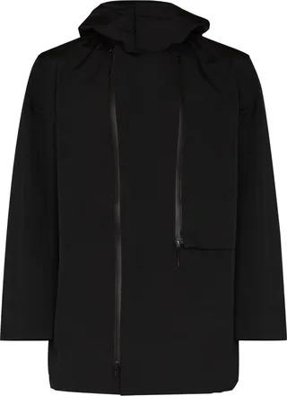 Zip-Up Hooded Parka Coat