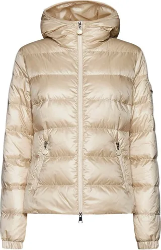 Moncler Logo Patch Zip-Up Down Jacket