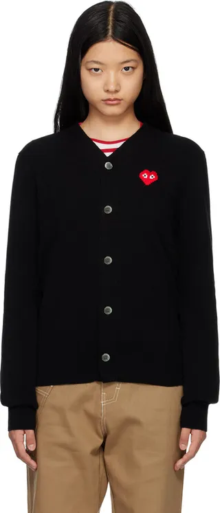 Comme des Garçons Play Black Invader Edition Cardigan