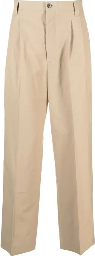 Wide-Leg Tailored Trousers