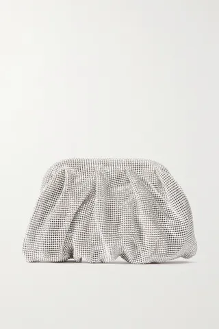 Benedetta Bruzziches - Venus La Petite Crystal-embellished Satin Pouch - Silver
