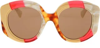Gucci Eyewear Panthos Frame Sunglasses