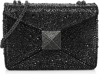 One Stud Crystal-Embellished Shoulder Bag