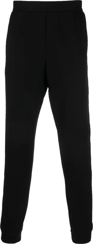 Logo-Tape Detail Tapered Trousers
