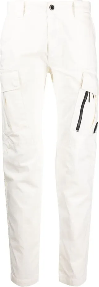 Straight-Leg Cotton Cargo Trousers