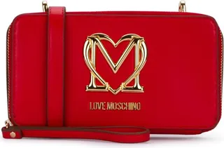 Love Moschino Logo-Plaque Zip Around Crossbody Bag