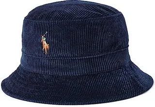 Polo Ralph Lauren Corduroy Bucket Hat (Hunter Navy) Baseball Caps