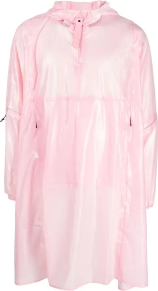 Half-Zip Fastening Raincoat