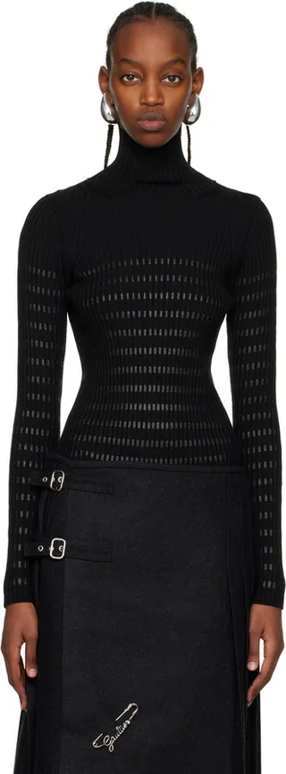Jean Paul Gaultier Black 'The Cyber' Turtleneck