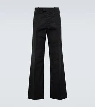 Slightly flared cotton pants