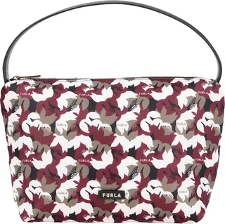 Furla Digit Mini Hobo Handbag Burgundy