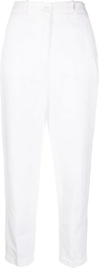 Mid-Rise Cropped Trousers