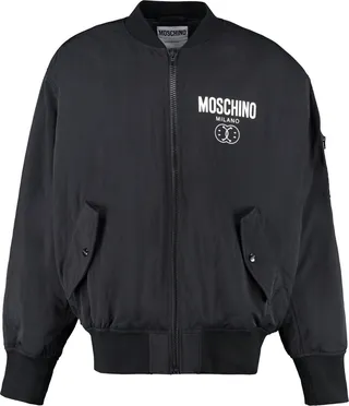 Moschino Smiley Padded Bomber Jacket