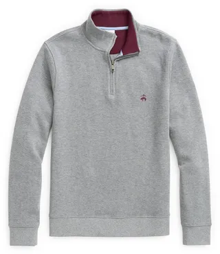 French Rib Quarter Zip Pullover