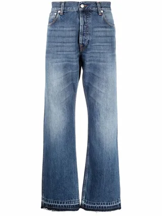 Mid-Rise Wide-Leg Jeans