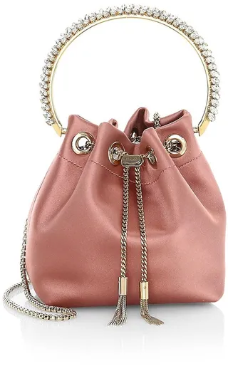 Bon Bon Crystal-Embellished Satin Clutch