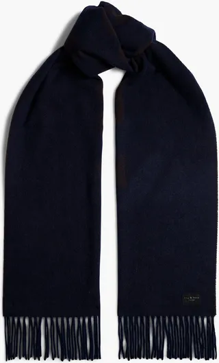 Addison jacquard-knit wool scarf